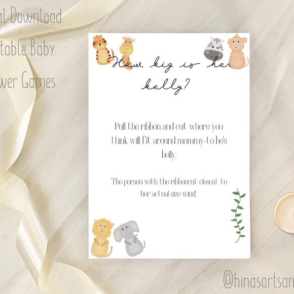 Printable Baby shower games pack of 6 - Picture 6 of 7